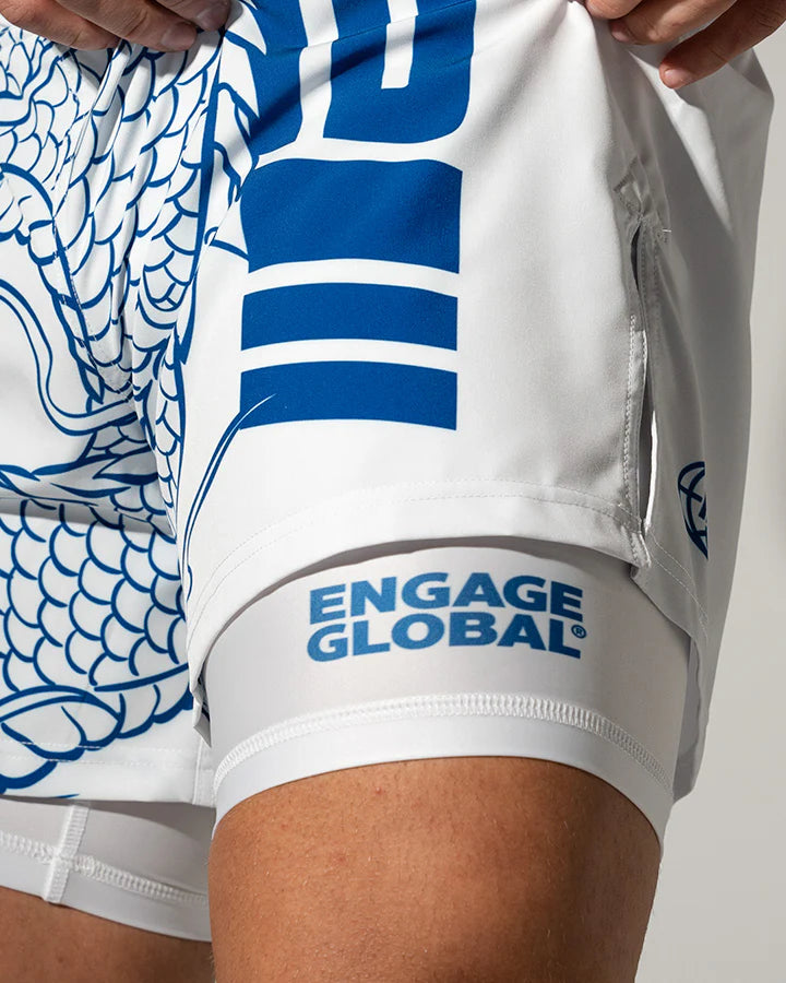 Engage Blue Dragon 2-in-1 Hybrid Shorts