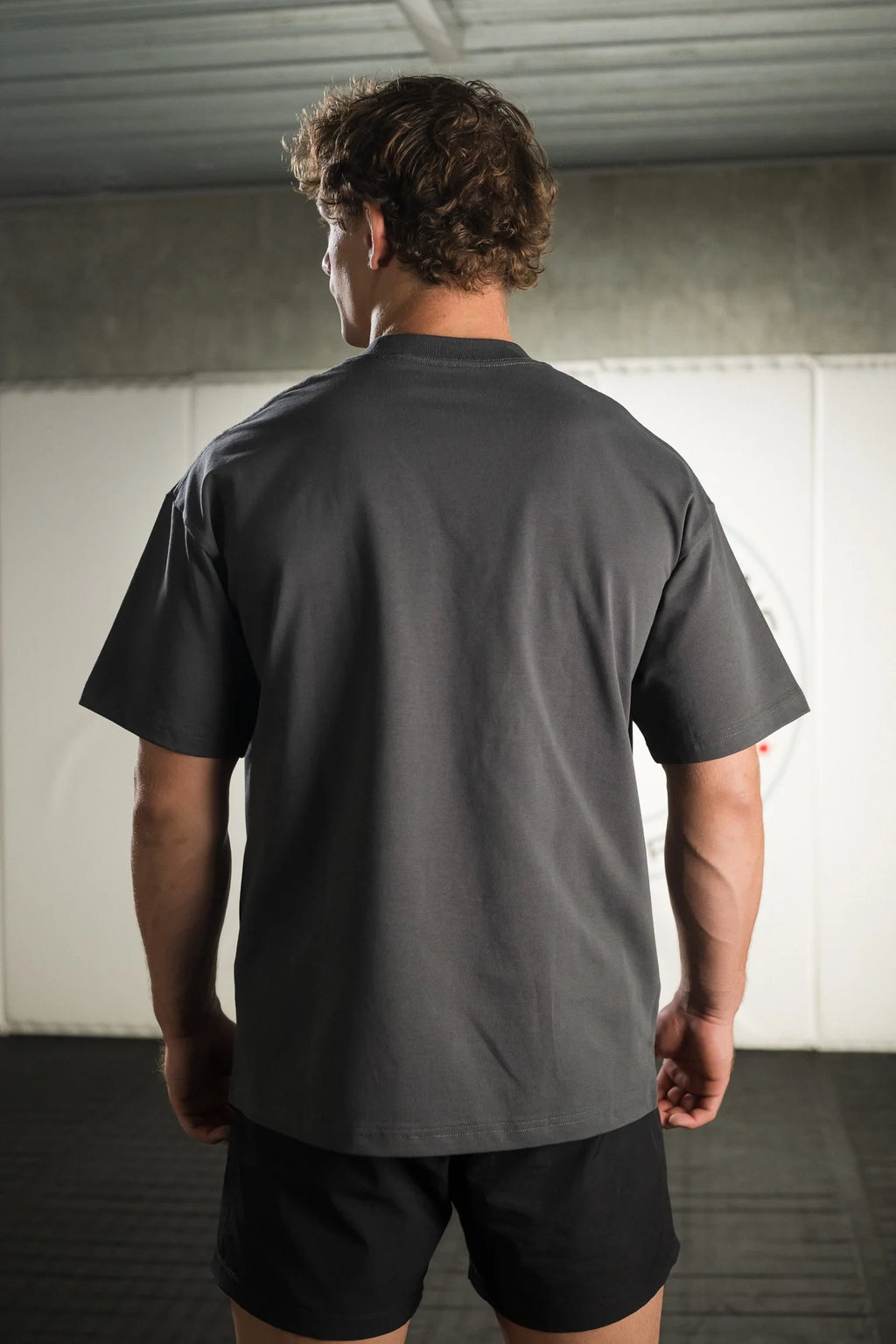 HFW Embroidered Oversized Tee - Grey