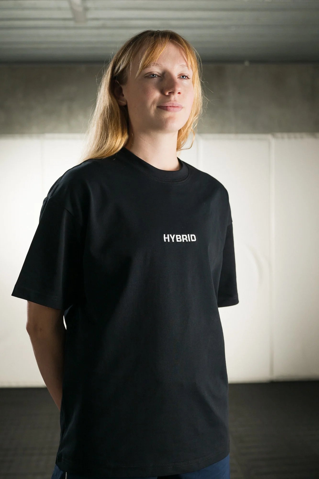 HFW Embroidered Oversized Tee - Black