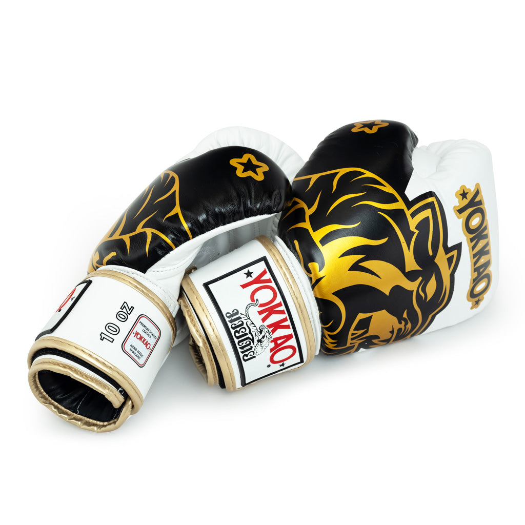 YOKKAO - Original Boxing Gloves Gold (Absolute White)