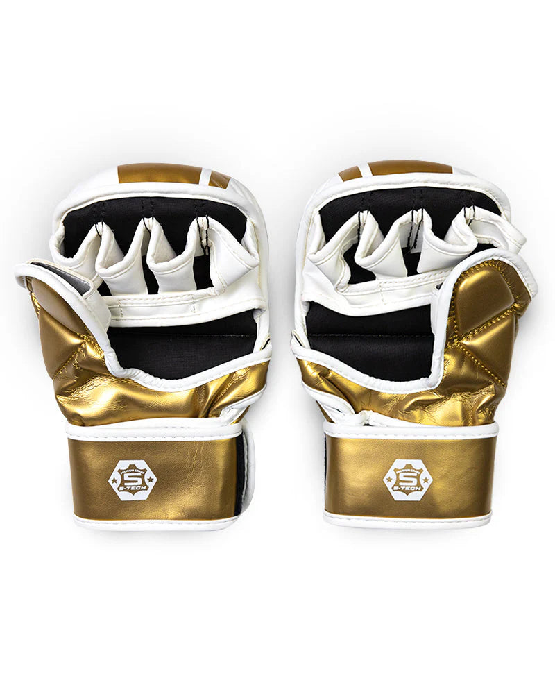 Engage  E-Series MMA Grappling Gloves - White/Gold