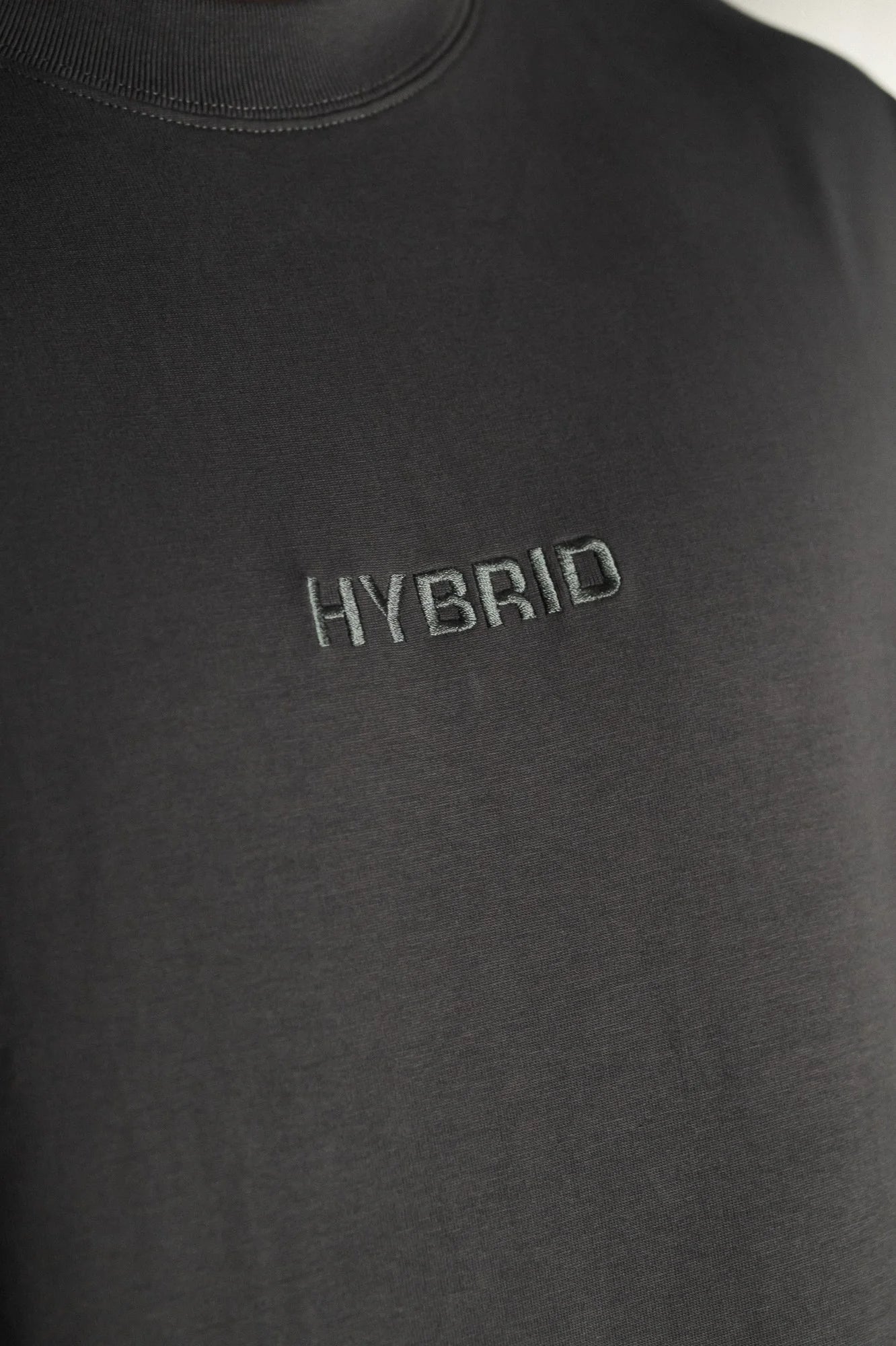 HFW Embroidered Oversized Tee - Grey