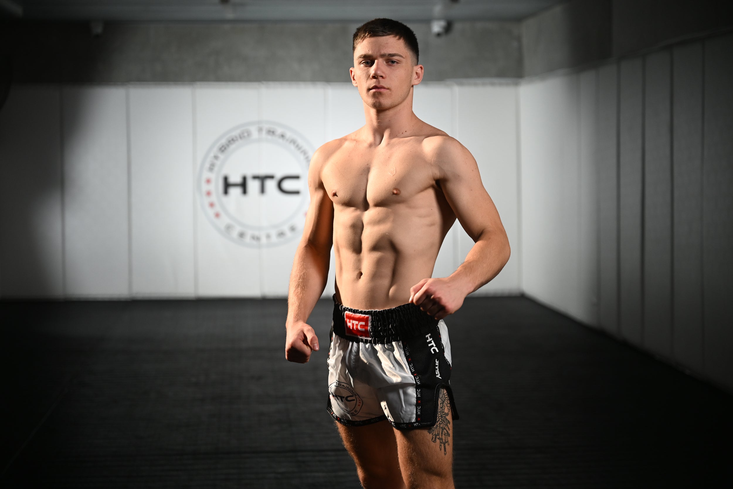 HTC Muay Thai Shorts - White