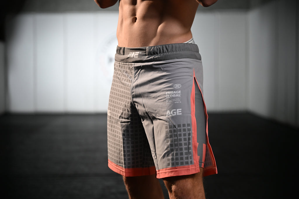 Engage - Grid Tech 2-in-1 Gladiator Shorts (Grey)