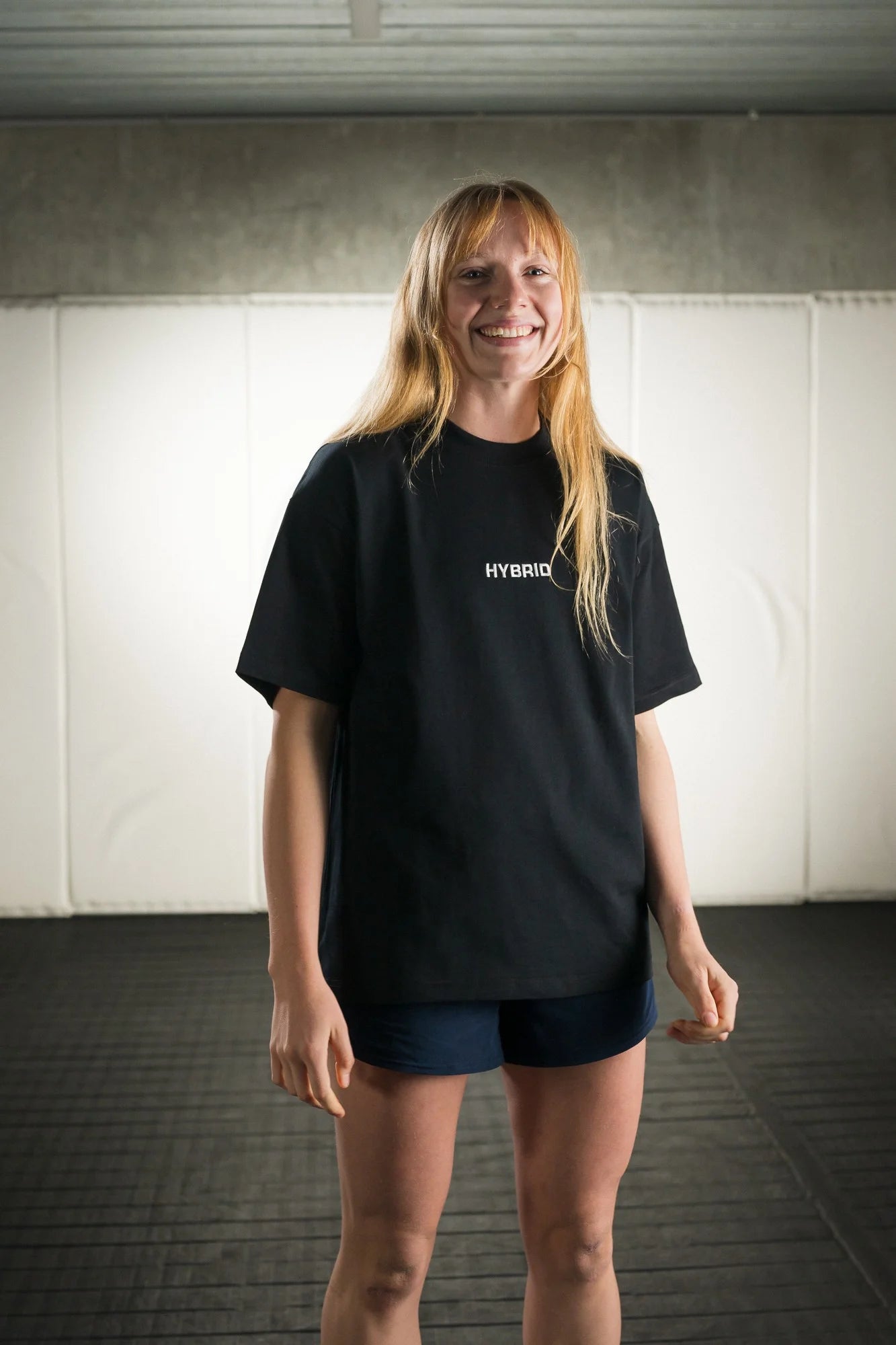 HFW Embroidered Oversized Tee - Black