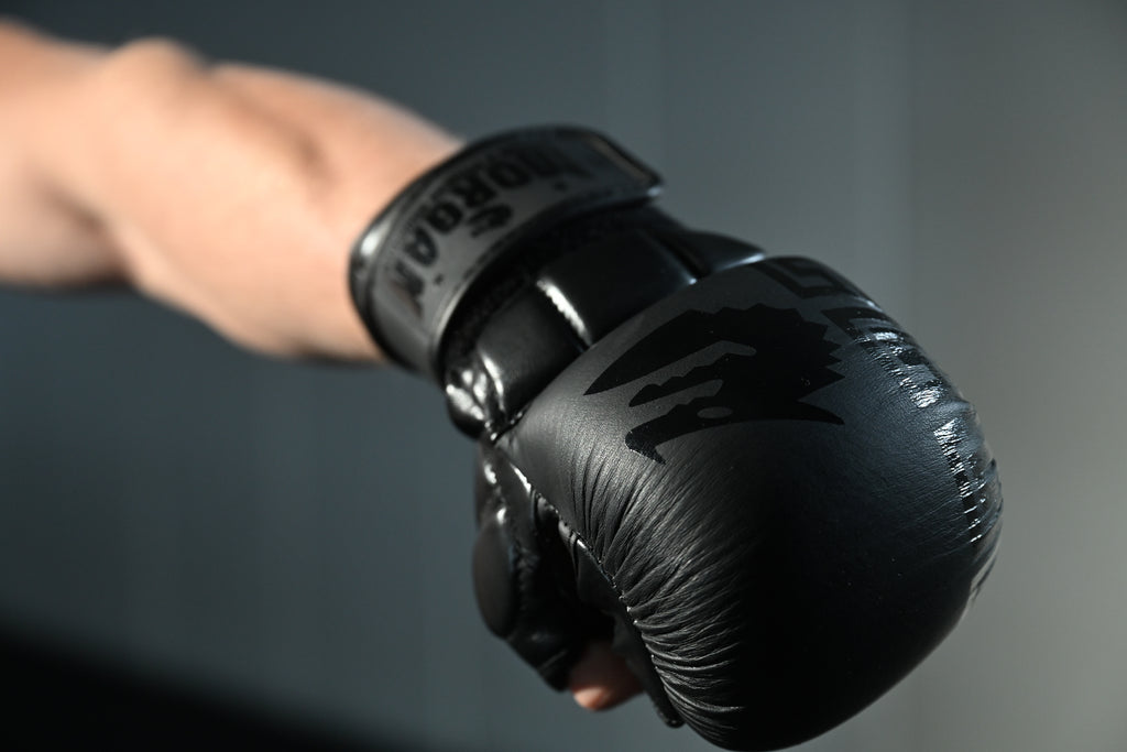 Morgan B2 Bomber Leather Shoto MMA Sparring Gloves
