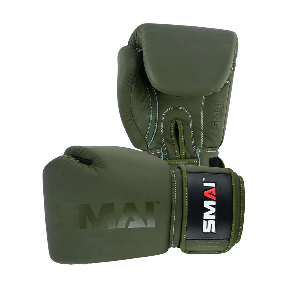 SMAI Elite85 Boxing Glove - Olive Green