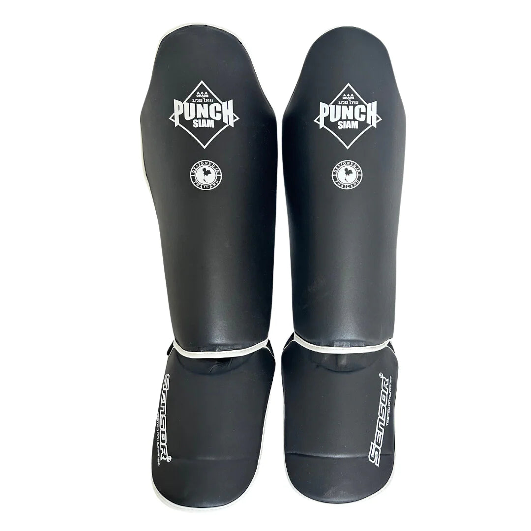 Punch SHIN Guards- Siam™ SENSOR - BLACK