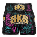 SKS Tiger Conqueror Muay Thai Shorts Black