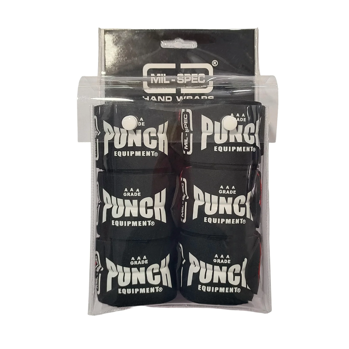 Punch HAND WRAPS - Mil Spec® - 4.5m - 3 SET -Black